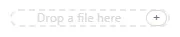 An empty Image cell with a drop zone and Choose file button